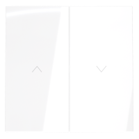 Клавиши для выключателя жалюзи, S70 (белый глянцевый)