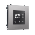 MS505910 Комплект механизма терморегулятора сенсорного с датчиком для теплого пола SIGMA Сталь матовый AC 3500W 16A-250V QUANT PRO (SP5059, PR1387)