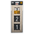 BRITE Рамка 3-местная РУ-3-1-Бр металл шампань RE AL IEK