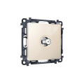 MA313050 Комплект механизма TV розетки SAT 5-2400MHz 3.5dB ALFA Бежевый глянец QUANT (AP3130, VM215) AMBRELLA VOLT