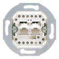 Механизм розетки RJ45 Cat.3 Jung Jung Механизмы, скрытый монтаж, оранжевый, UAE8-8UPO