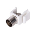 Вставка Keystone с TV коннектором, белый (32554 WT) RIKETT
