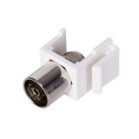 Вставка Keystone с TV коннектором, белый (32554 WT) RIKETT