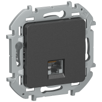 IEKINSPIRIA Розетка компьютерная RJ45 категория 5Е UTP 6738281 антрацит IEK