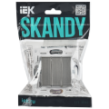 SKANDY Выключатель 3-клавишный 10А SK-V11N металл никель IEK