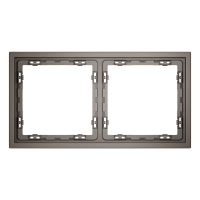 Рамка пластиковая VOLTUM S70 на 2 пост, (капучино)