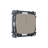 MO363020 Комплект механизма 2-кл проходного выключателя OMEGA Серо-бежевый матовый QUANT OP3630, VM120 AMBRELLA VOLT