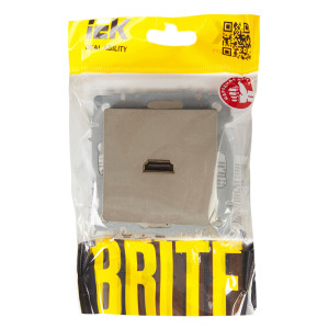 BRITE Розетка HDMI РHDMI-0-БрШ шампань IEK
