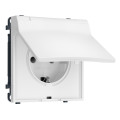 MS828010 Комплект механизма электрической розетки SIGMA Белый мягкое касание 50Hz 2PE сз сш и крышкой IP44 16A-250V QUANT PRO SP8280, PR141