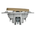 FLITE Выключатель 2-клавишный с индикацией 10А ВС12-1-1-ФлХ хаки IEK