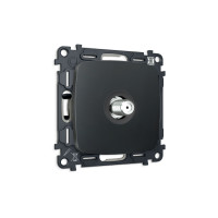 MO913050 Комплект механизма TV розетки SAT 5-2400MHz 3.5dB OMEGA Графит Мягкое касание QUANT (OP9130, VM215) AMBRELLA VOLT