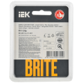 BRITE Рамка 1-местная РУ-1-2-Бр стекло белый матовый IEK