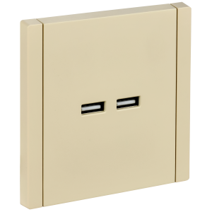 FORTE&PIANO Розетка USB A+A 3,1А FP449 ваниль IEK