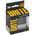 BRITE Кнопка звонка с индикацией для отелей 10А ВС10-1-9-БрА алюминий IEK