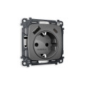 MO660010 Комплект механизма электрической розетки OMEGA Антрацит серый 2USB AC 20W быстрая зарядка сз QUANT OP6600, VM160 AMBRELLA VOLT