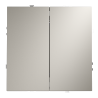 Перекрестный переключатель встраиваемый VOLTUM S70 двухклавишный 10А, кашемир