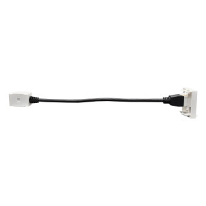 PRIMER РКМ-20-10-П Розетка мультимедийная HDMI M/M (2 модуля) белая IEK
