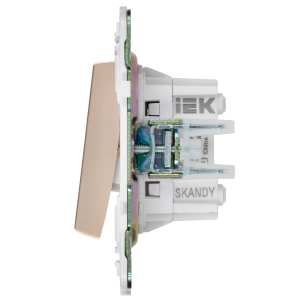 SKANDY Выключатель 2-клавишный перекрестный 10А SK-V06Sa песочный IEK