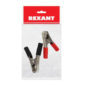 Зажим крокодил 100А 105мм (уп.2шт) Rexant 16-0019-1-9