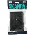 SKANDY Розетка 2-местная без заземления без защитных шторок 10А в сборе SK-R10Bl черный IEK