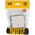 BRITE Выключатель 1-клавишный с индикацией 10А ВС10-1-1-БрЖ жемчуг IEK