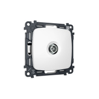 MO133005 Комплект механизма TV розетки оконечной экранированной 5-1000MHz 3dB OMEGA Белый матовый QUANT OP1330, VM199 AMBRELLA VOLT