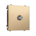 MS893050 Комплект механизма TV розетки SAT SIGMA Золото Мягкое касание 5-2400MHz 3.5dB QUANT PRO (SP8930, PR215)
