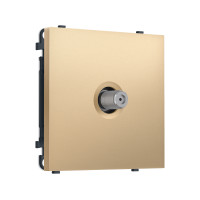 MS893050 Комплект механизма TV розетки SAT SIGMA Золото Мягкое касание 5-2400MHz 3.5dB QUANT PRO (SP8930, PR215)