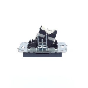 BRITE Розетка двойная TV+RJ45 кат.5E РТВ/РК12-БрМ маренго IEK