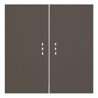 Клавиши для двухклавишного перекрестного выключателя с подсветкой, капучино (35615 CP)