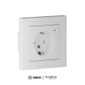 ATLASDESIGN SMART РОЗЕТКА с заземл., со шт., Zigbee, L+N, 16А, мех., БЕЛЫЙ ATN000145Z