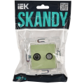 SKANDY Розетка двойная TV+SAT SK-A13G мятный IEK