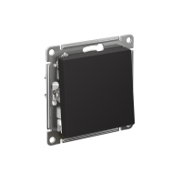 ATLASDESIGN 1-клавишный ВЫКЛЮЧАТЕЛЬ КНОПОЧНЫЙ, сх.1, 10А, мех., быстрозажим. клем., КАРБОН ATN001015S