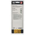 BRITE Рамка 3-местная РУ-3-2-БрП стекло персиковый матовый IEK