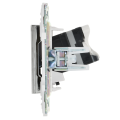 SKANDY Розетка компьютерная RJ45 кат.5E SK-K01N металл никель IEK