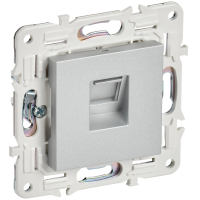 SKANDY Розетка компьютерная RJ45 кат.5E SK-K01S серебряный IEK