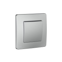 BLANCA С/У IP44 1-клавишный ПЕРЕКЛЮЧАТЕЛЬ (сх.6), 10AX, 250В, АЛЮМИНИЙ BLNVS410603