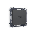 MA914010 Комплект механизма розетки HDMI 2.0 ALFA Графит мягкое касание 40V500mA 2.0GHz 5-18Gbits QUANT AP9140, VM222 AMBRELLA VOLT