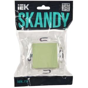 SKANDY Заглушка с суппортом SK-C01G мятный IEK