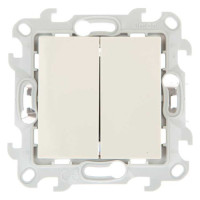 Выключатель 2-кл. 1п 2мод. СП Simon 24 10А IP20 Push&Go механизм сл. кость Simon 2420398-031