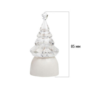 Фигура светодиодная Елочка Кристалл 1LED RGB 0.1Вт IP20 на подставке элементы питания 3хAG13(LR44) (в компл.) Neon-Night 501-051