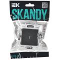 SKANDY Выключатель 1-клавишный с индикацией 10А SK-V07G графит IEK