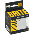 BRITE Выключатель карточный 30А ВС10-1-8-БрА алюминий IEK
