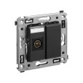 Розетка телевизионная одиночная TV 1-м СП Avanti Черный матовый DKC 4412503
