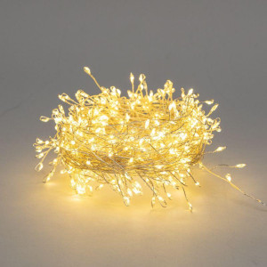 Гирлянда светодиодная Роса Фейерверк 20м 500LED тепл. бел. 7.2Вт IP20 с контроллером на катушке Neon-Night 303-446