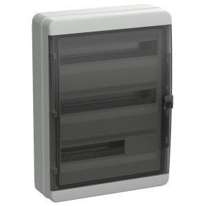 Корпус КМПн-54 TEKFOR IP65 черн. прозр. дверь пластик. IEK TF5-KP72-N-54-65-K03-K02