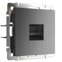 W1181004/ Розетка Ethernet RJ-45 (графит рифленый)