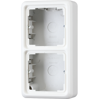 JUNG CD 500/CD plus Белая Коробка для накладного монтажа 2-ая с рамкой