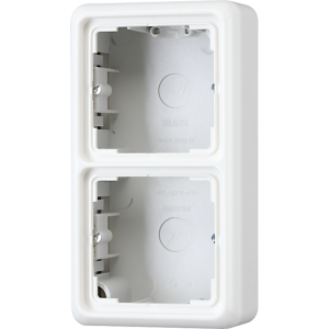 JUNG CD 500/CD plus Белая Коробка для накладного монтажа 2-ая с рамкой