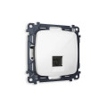 MO112005 Комплект механизма компьютерной розетки RJ-45 экранированной с автоматической защитной шторкой OMEGA Белый глянец QUANT OP1120, VM185 AMBRELLA VOLT